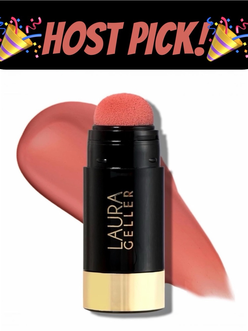 NEW - Laura Geller Poppy Peach Serum Blush Cheek Tint! FULL SIZE